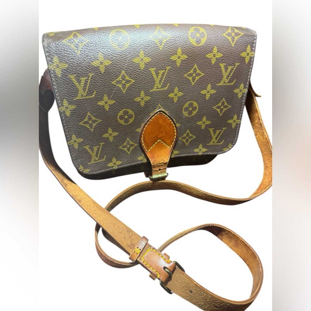 Vintage Louis Vuitton Monogram Cartouchire-Style Flap Crossbody- See Callouts